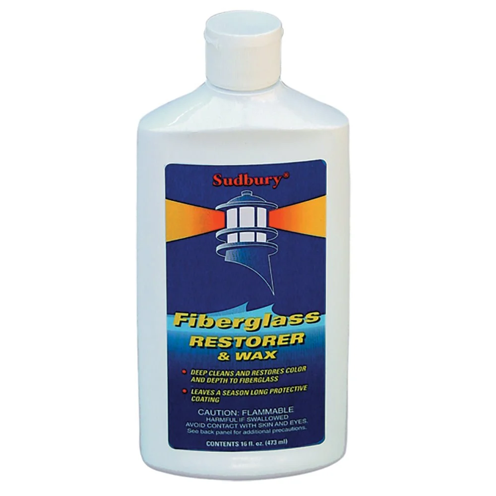 Sudbury One Step Fiberglass Restorer & Wax - 16oz Liquid – Marine Boat Replacement Part