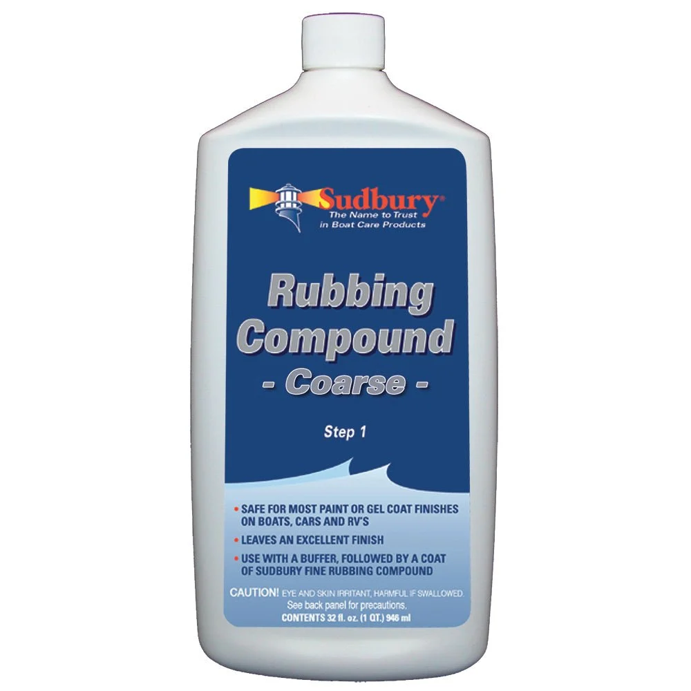Sudbury Rubbing Compound Coarse - Step 1 - 32oz Fluid – Marine Boat Replacement Part
