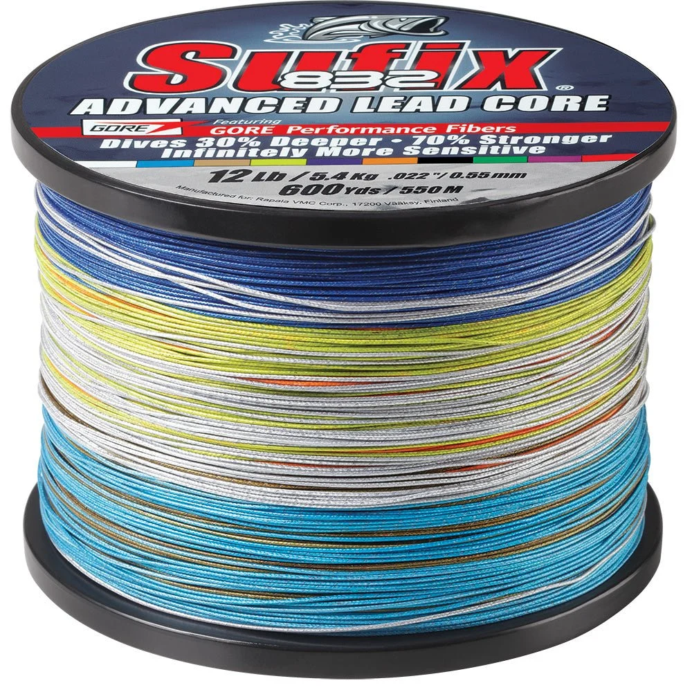 Sufix 832 Advanced Lead Core - 12lb - 10-Color Metered - 600 yds – Marine Electrical Replacement Part