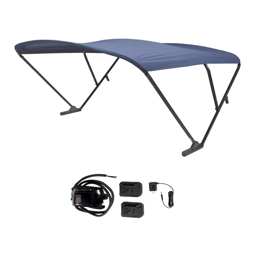 SureShade Battery Powered Bimini - Black Anodized Frame & Navy Fabric – Marine Electrical Replacement Part