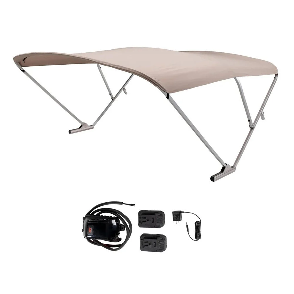 SureShade Battery Powered Bimini - Clear Anodized Frame & Beige Fabric – Marine Electrical Replacement Part