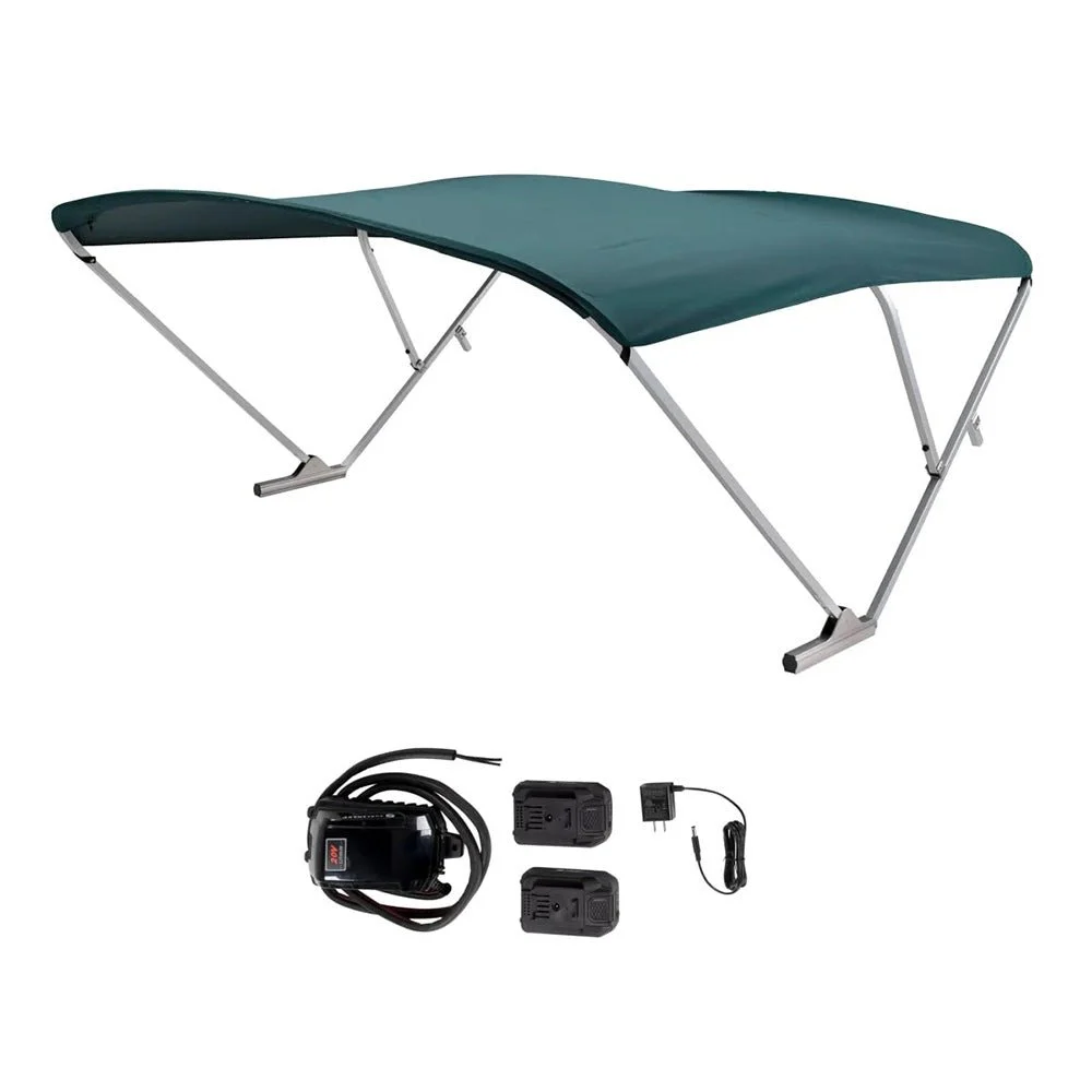 SureShade Battery Powered Bimini - Clear Anodized Frame & Green Fabric – Marine Electrical Replacement Part
