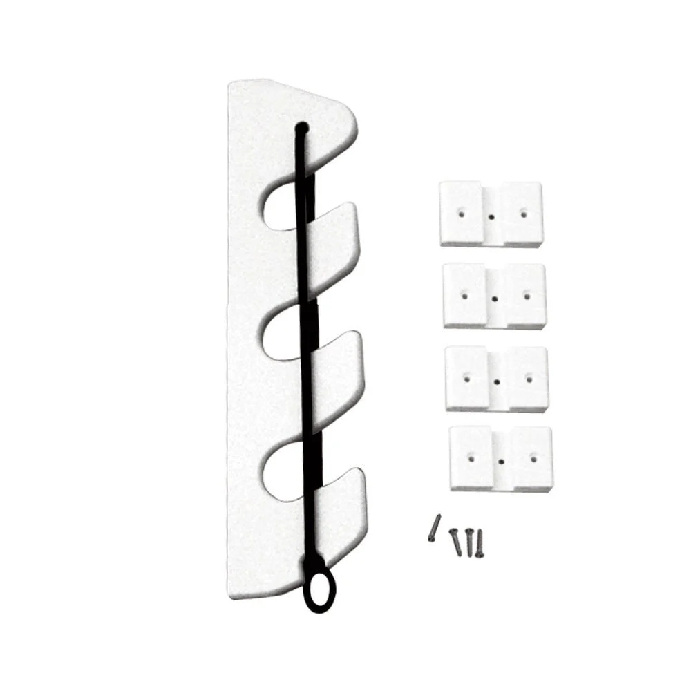 TACO Marine TACO 3-Rod Poly Bungee Rod Holder Rack - White