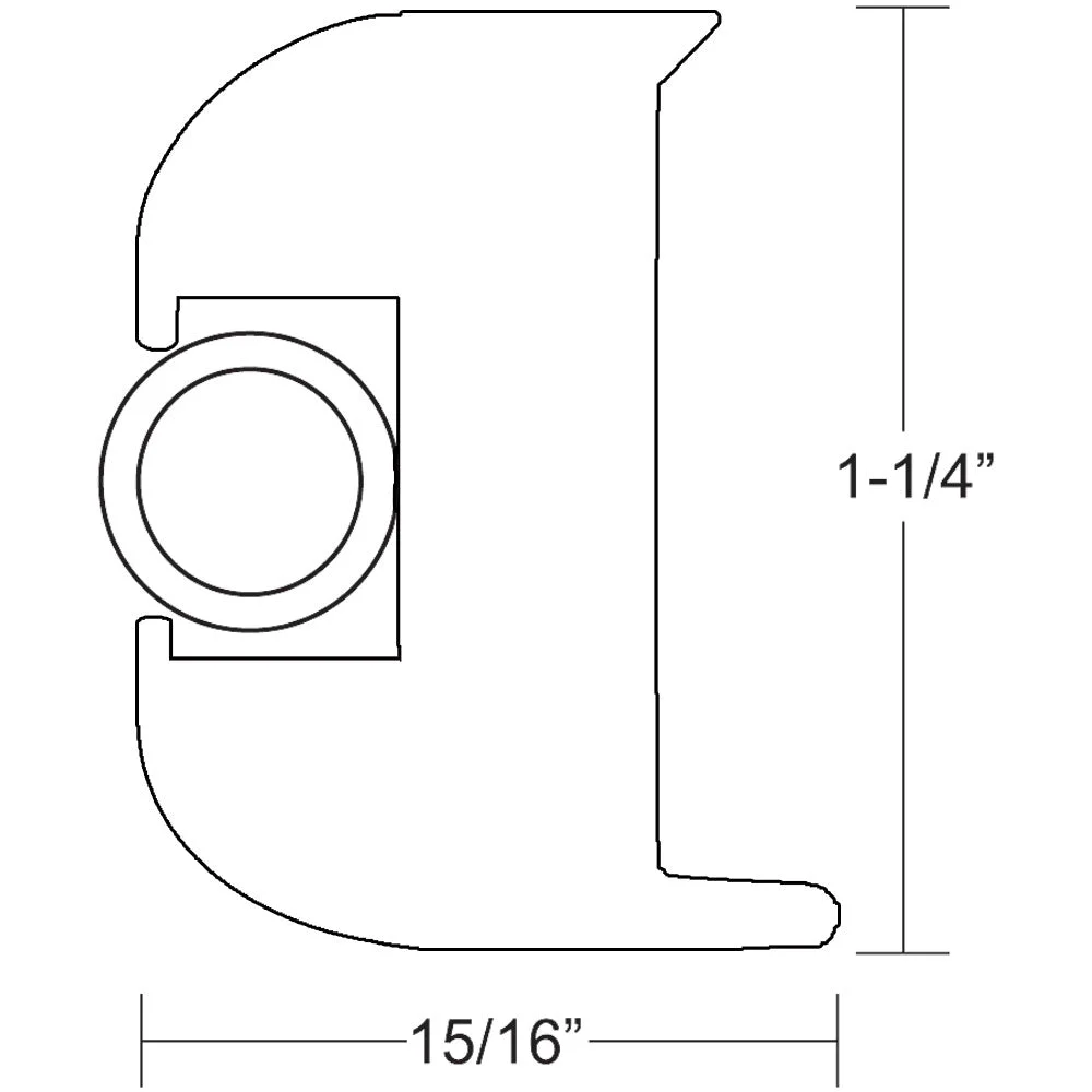 TACO Marine TACO Flex Vinyl Rub Rail Kit - White w/White Insert - 50'