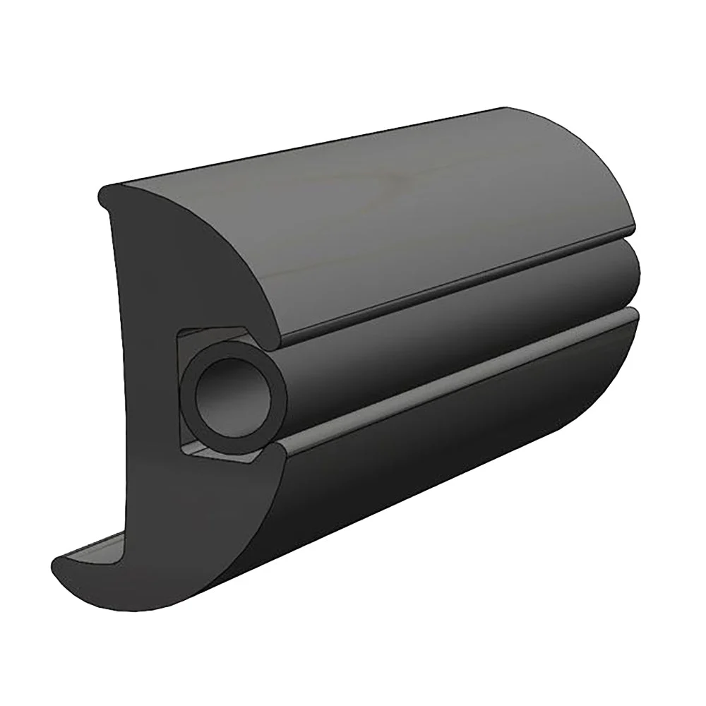 TACO Marine TACO Flexible Vinyl Black Rub Rail 1-1/16" x 1-7/8" 50'L