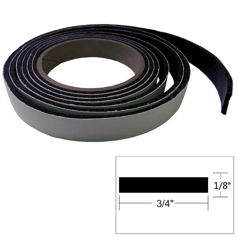 TACO Marine TACO Hatch Tape 8'L x ⅛"H x ¾"W - Black