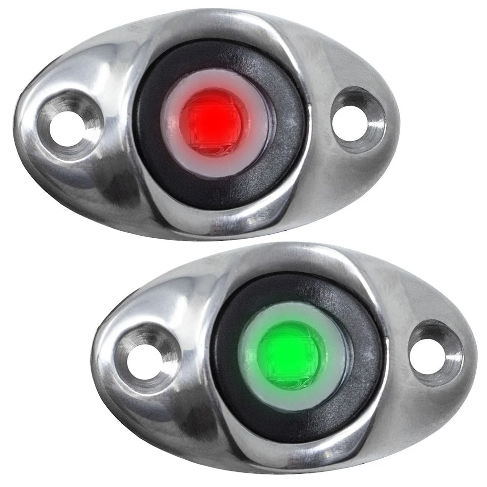 TACO Marine TACO Surface Mount LED Side Navigation Light Set - 1-3/4"