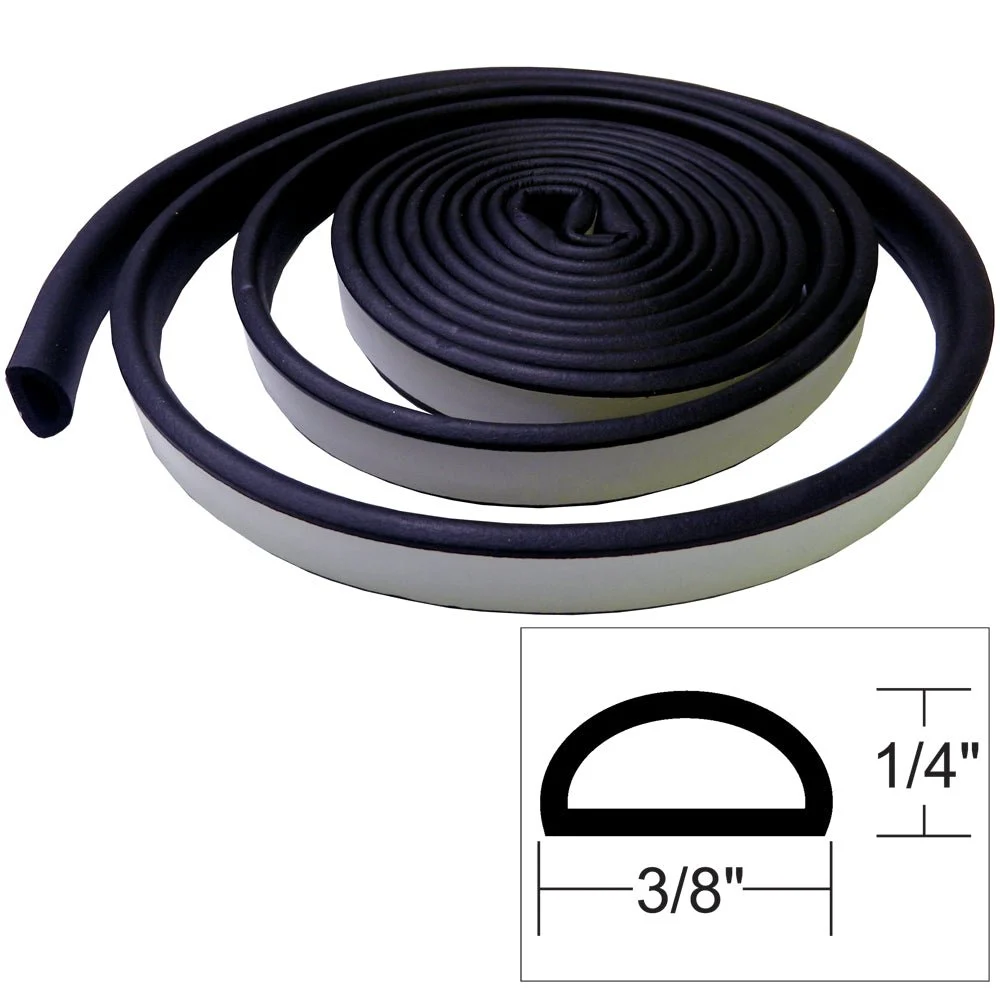 TACO Marine TACO Weather Seal - 10'L x ¼"H x ⅜"W - Black