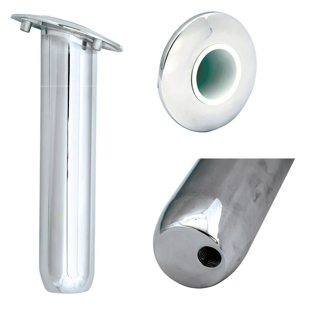Tigress Blind Mount Round Head Closed Base Rod Holder - 30° - 9" – Boat Pump & Plumbing Part
