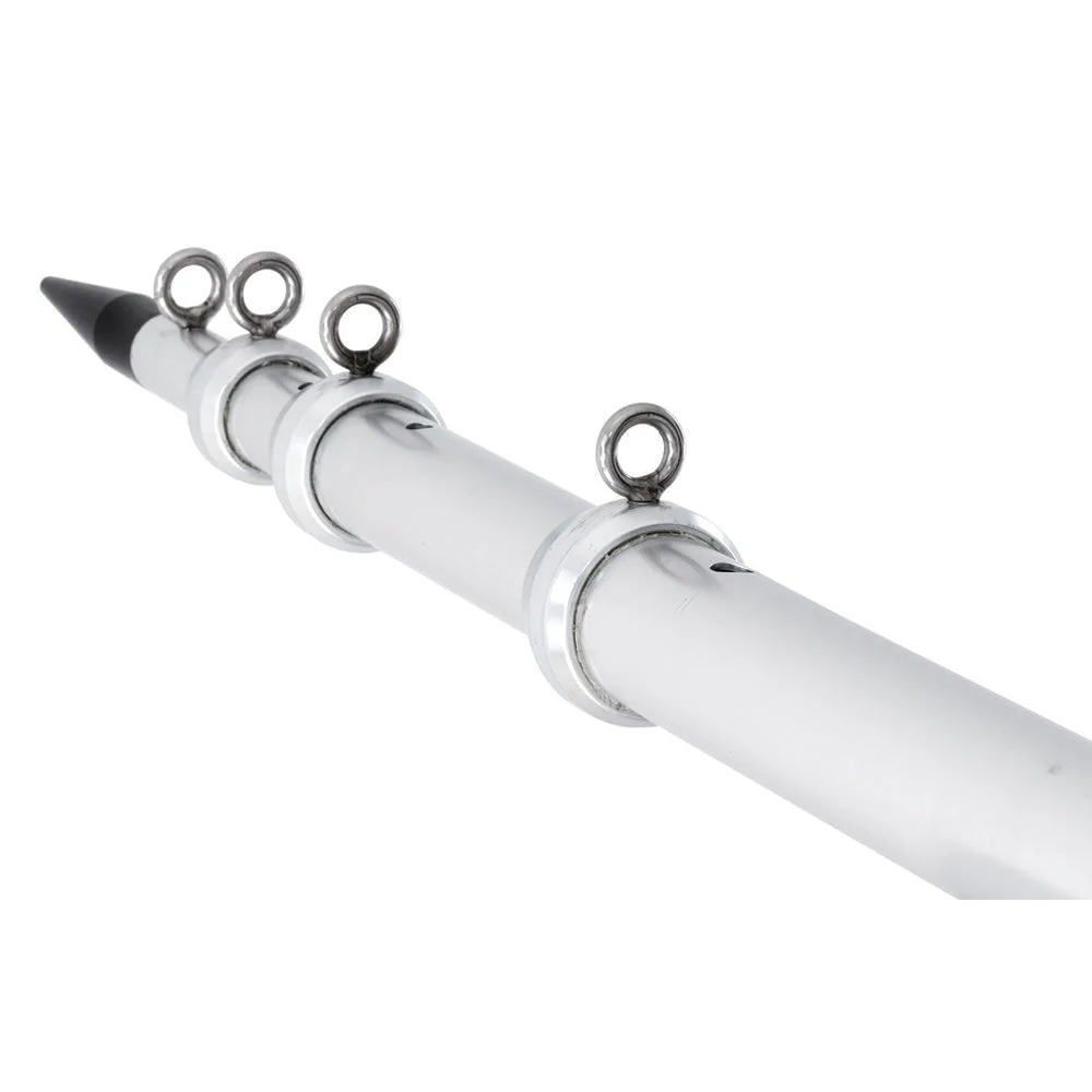 Tigress XD Telescoping Aluminum Outrigger Poles - 15' - 1-1/2" OD Silver – Marine Boat Replacement Part