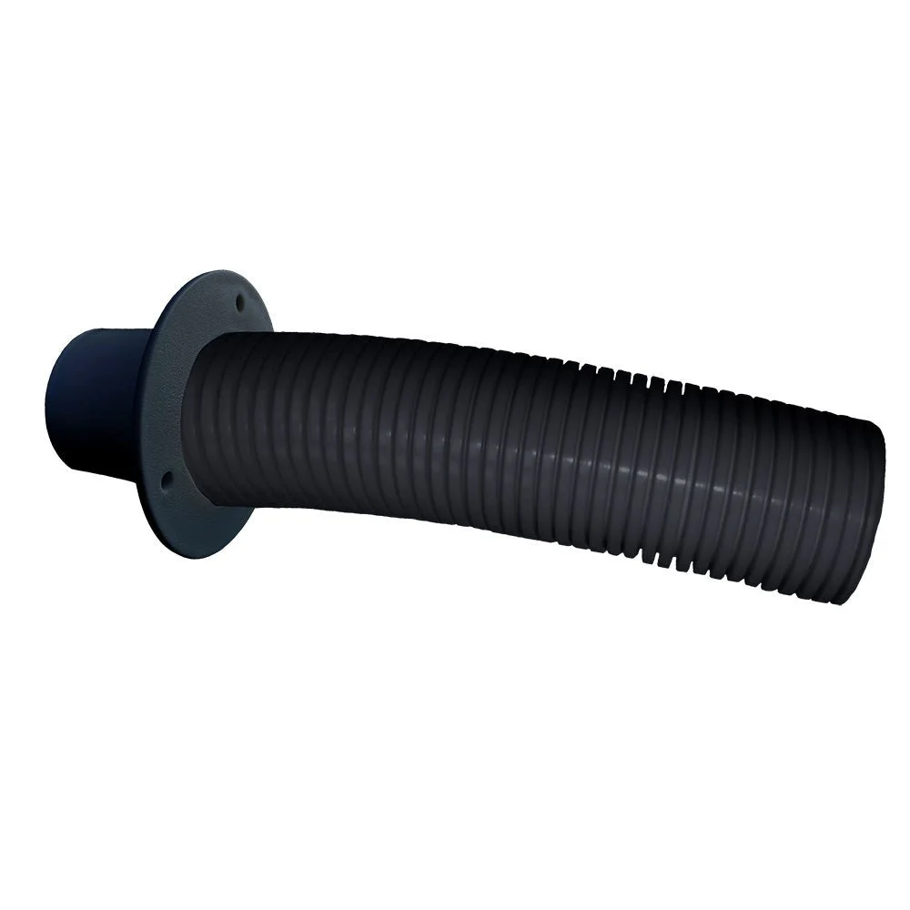 Trident Marine Outboard 10' Black Stern Flex Hose w/Transom Flange