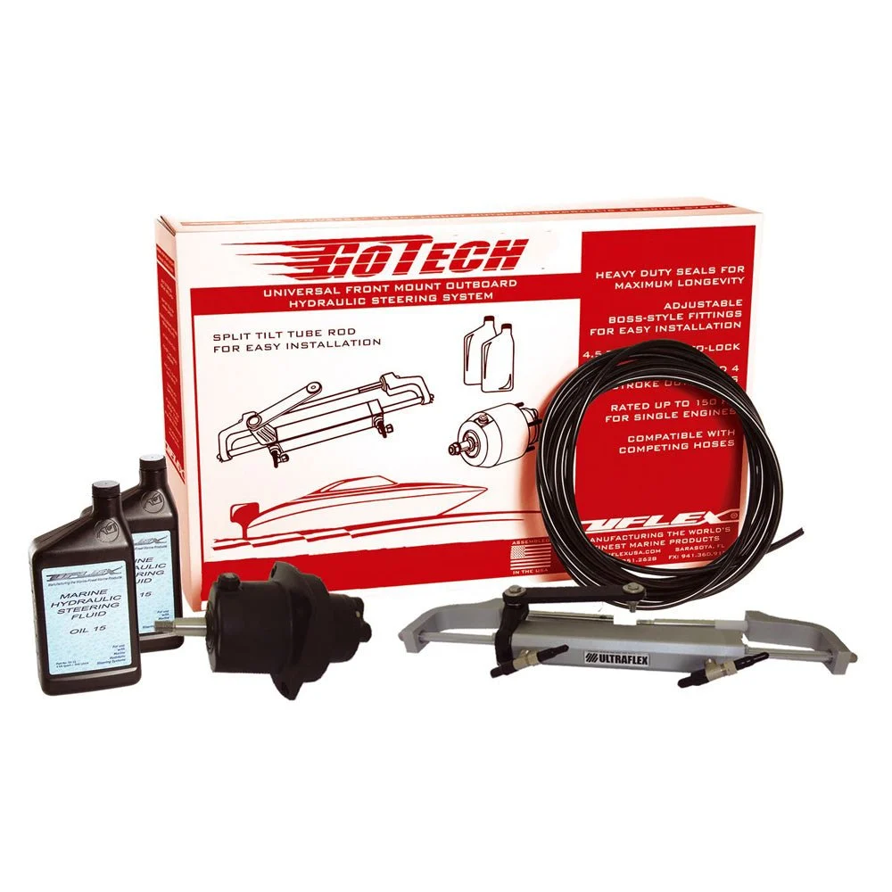 Uflex USA 115hp Outboard UFlex GoTech™ 1.0 Universal Front Mount Outboard Hydraulic Steering System