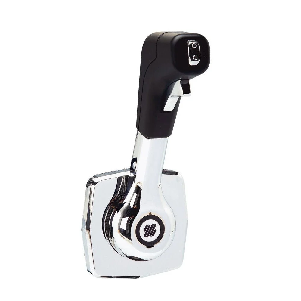 Uflex USA Uflex Single Lever Side Mount Control - Black/Chrome – Marine Boat Replacement Part