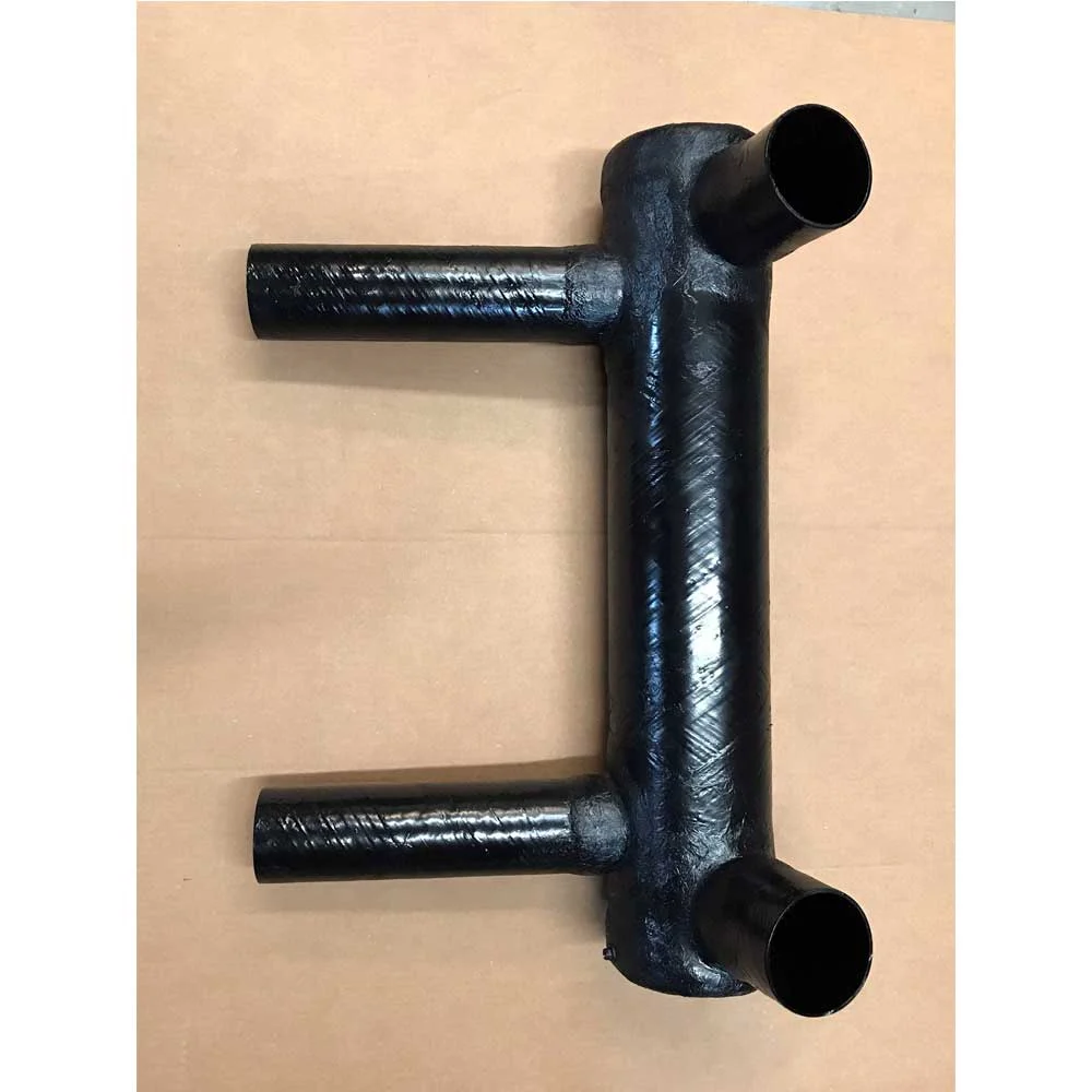Muffler Tige' - D4028 - Silent Rider V-Drive Dual 4" Inlets - Dual 3.5" Outlets OEM - D4028