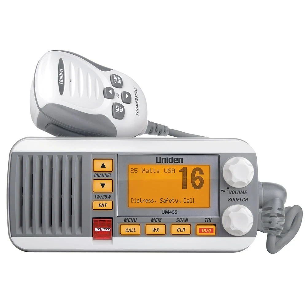 Uniden UM435 Fixed Mount VHF Radio - White – Marine Electrical Replacement Part