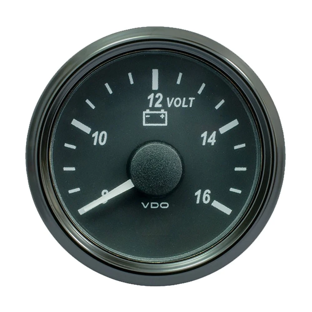 Vdo SingleViu 52mm (2-1/16") Voltmeter f/12V Systems – Marine Electrical Replacement Part