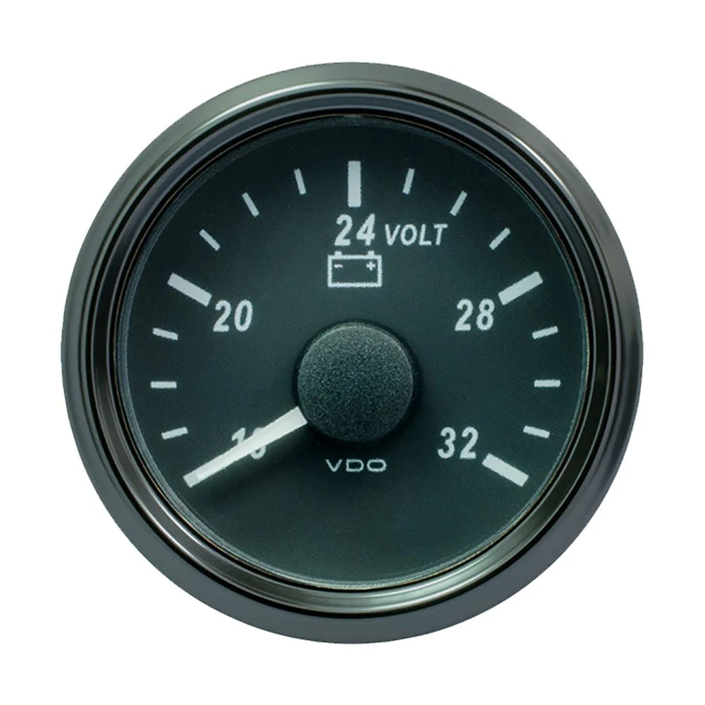 Vdo SingleViu 52mm (2-1/16") Voltmeter f/24V Systems - 32V – Marine Electrical Replacement Part