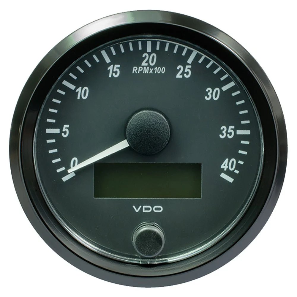 Vdo SingleViu 80mm (3-1/8") Tachometer - 4,000 RPM – Marine Electrical Replacement Part