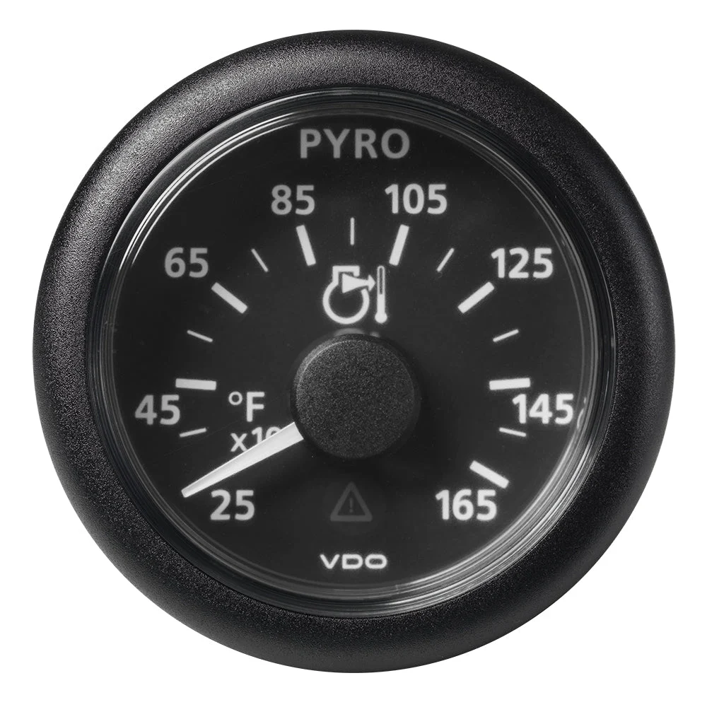Veratron Outboard 52 MM (2-1/16") ViewLine Pyrometer - 250° to 1650°F - Black Dial & Bezel