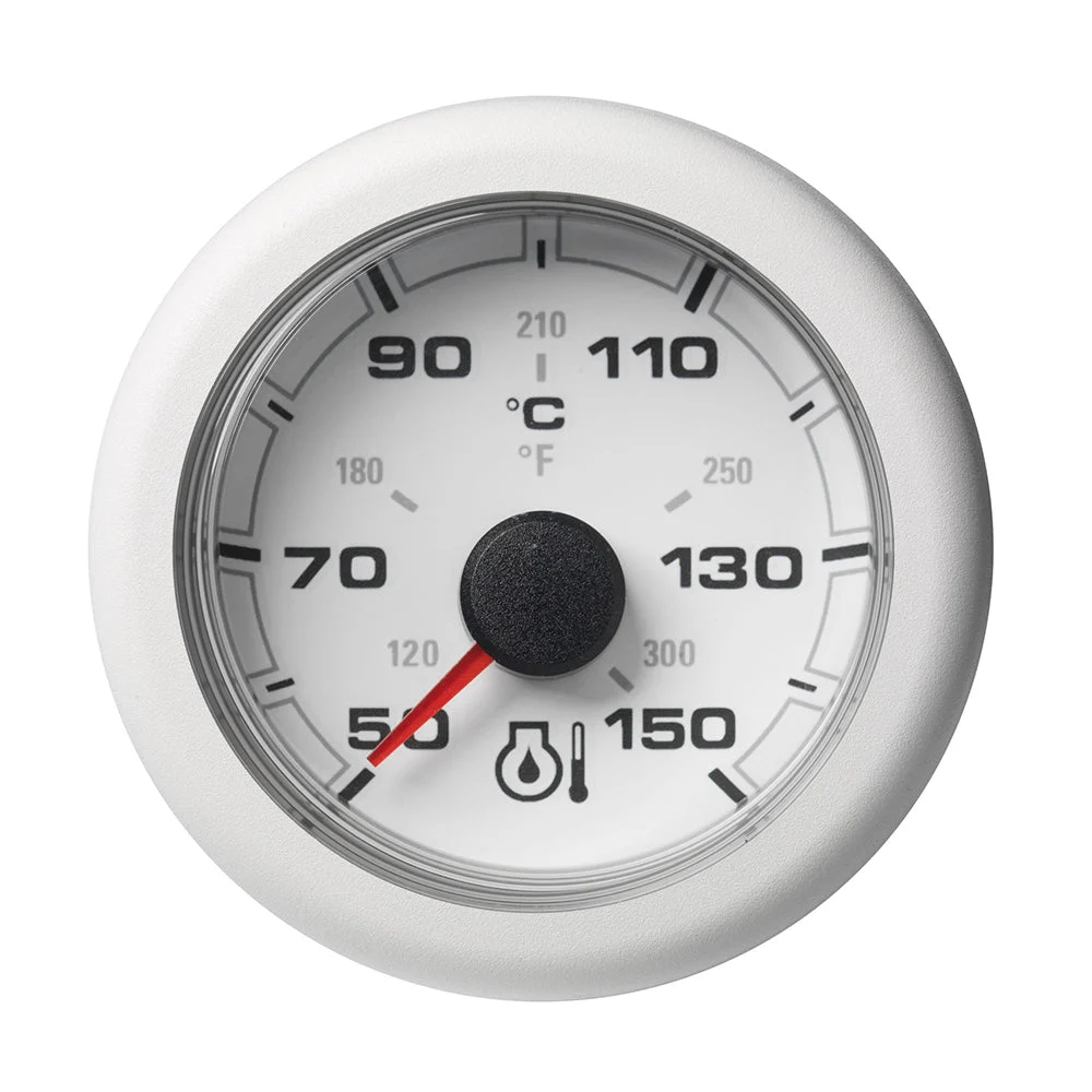 Veratron 52MM (2-1/16") OceanLink Engine Oil Temperature 150°C/300°F - White Dial & Bezel – Marine Boat Replacement Part