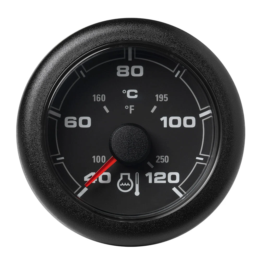 Veratron 52MM (2-1/16") OceanLink Temperature 120°C/250°F - Black Dial & Bezel – Marine Boat Replacement Part