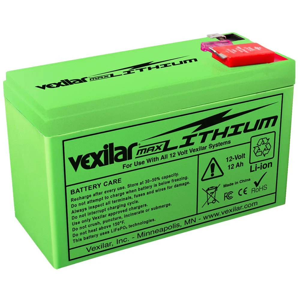 Vexilar 12V - 12 AH Max Lithium Battery – Marine Electrical Replacement Part