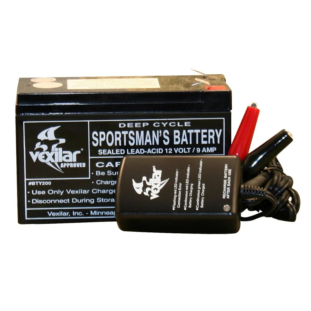 Vexilar Battery & Charger – Marine Boat Replacement Part