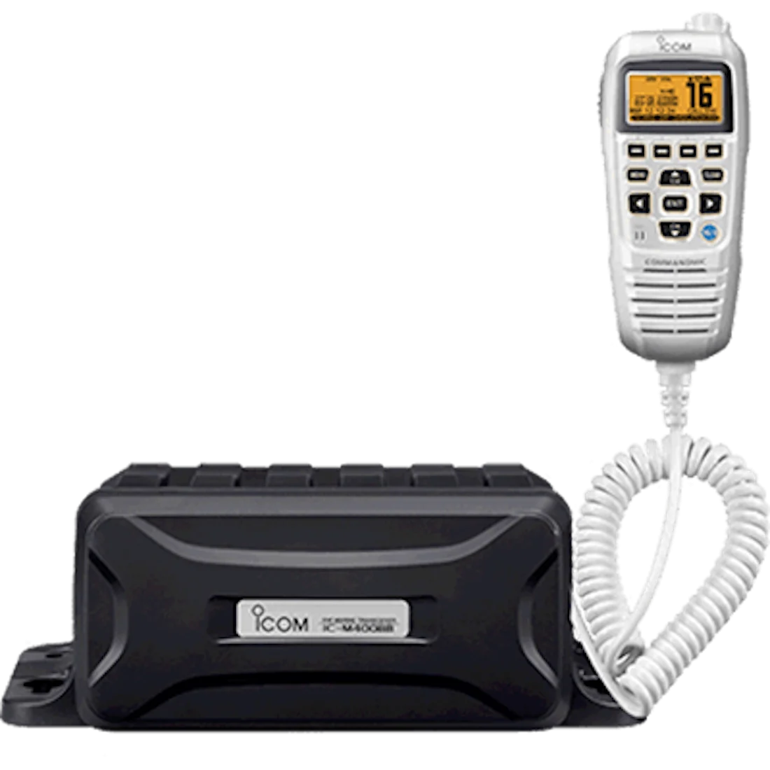 VHF, Black Box w/White CommandMic IV