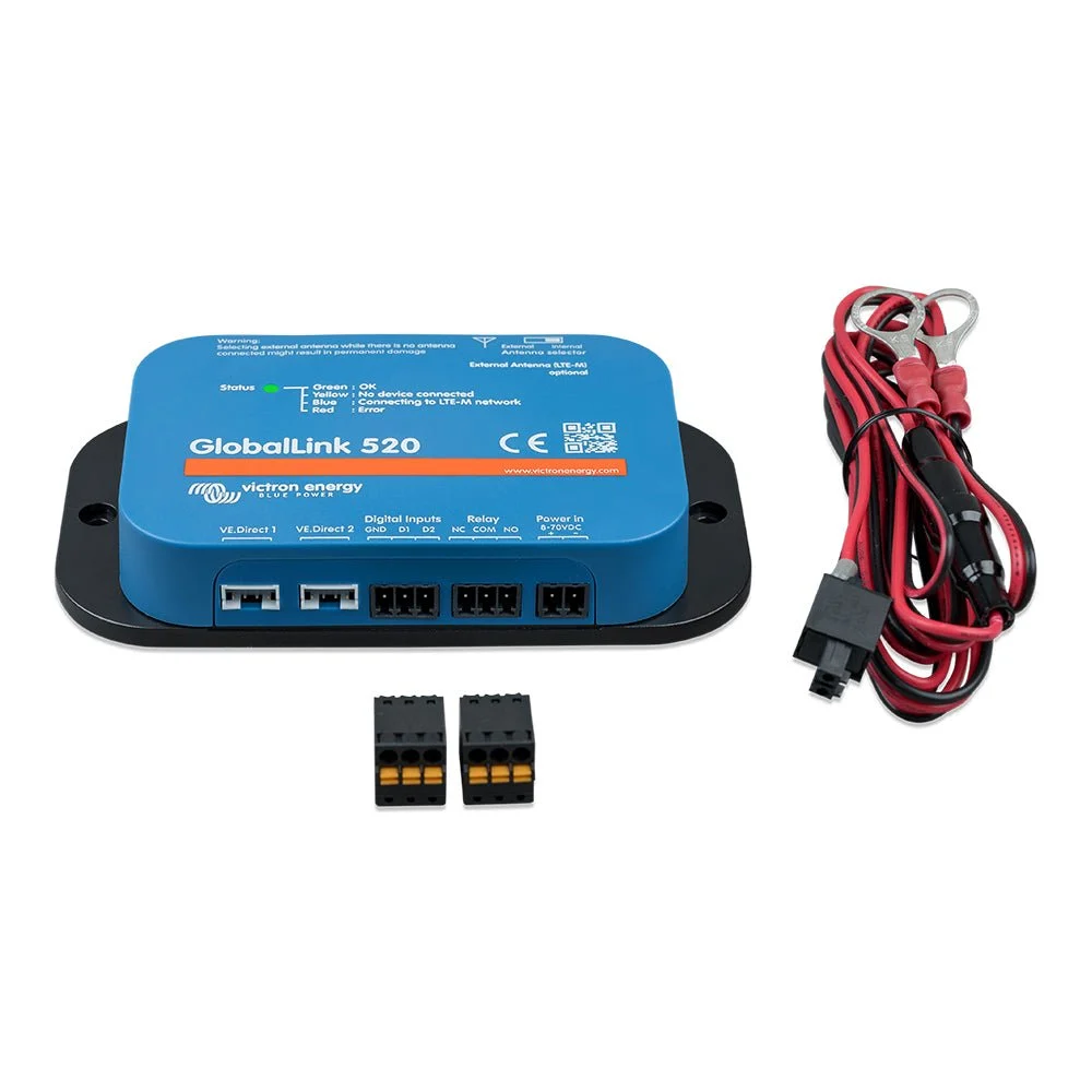 Victron Energy GlobalLink 520 4G LTE-M Remote Monitoring Device w/5-Year Pre-Paid SIM Card Uses AT&T & T-Mobil – Marine Boat Replacement Part