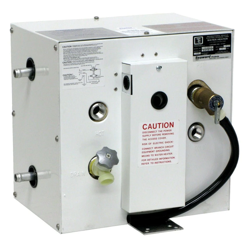 Whale Marine Whale Seaward 3 Gallon Hot Water Heater w/Side Heat Exchanger - White Epoxy - 120V - 1500W