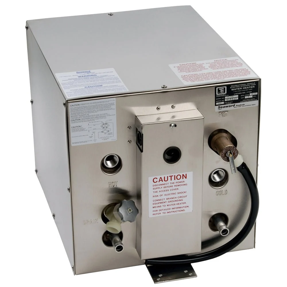 Whale Marine Whale Seaward 6 Gallon Hot Water Heater w/Front Heat Exchanger - Stainless Steel - 120V - 1500W