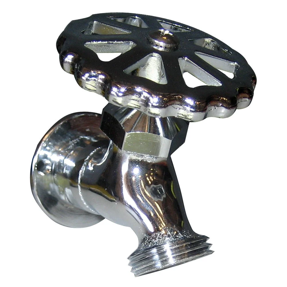 Whitecap C.P. Brass Sillcock 1-5/8" Base 3-3/16 Depth – Marine Engine Cooling Replacement Part