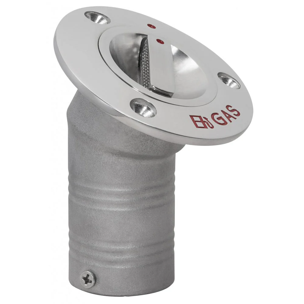 Whitecap EPA Pull-UP Deck Fill - 30° - Angled - 1-1/2" - Gas – Boat Pump & Plumbing Part