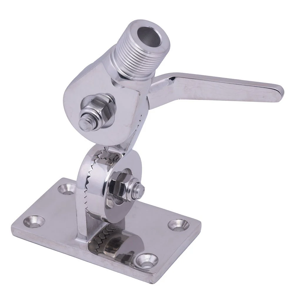 Whitecap Heavy-Duty Ratchet Antenna Mount - 316 Stainless Steel – Marine Electrical Replacement Part