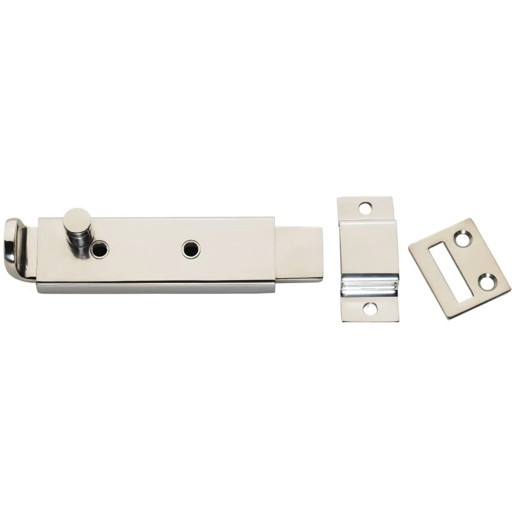 Whitecap Spring Loaded Slide Bolt/Latch - 316 Stainless Steel - 5-5/16" – Marine Boat Replacement Part