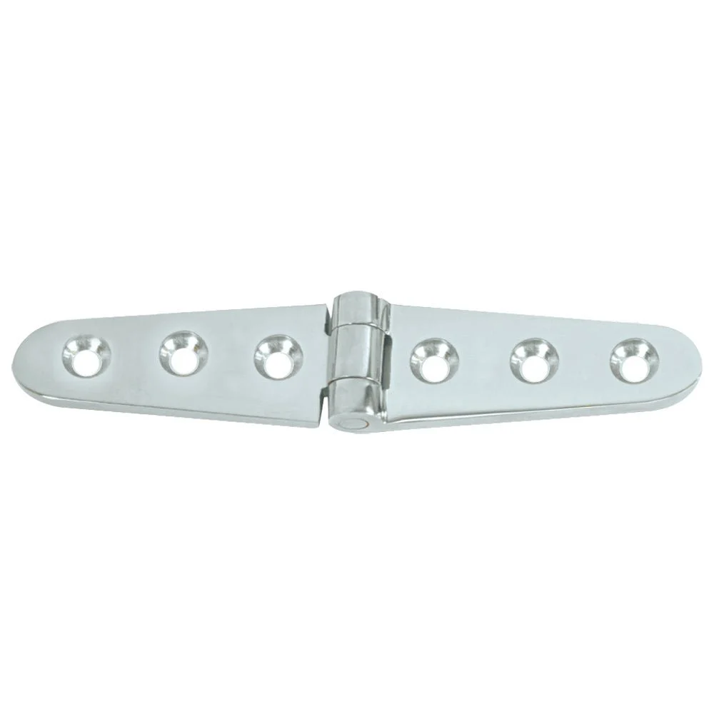 Whitecap Strap Hinge - 304 Stainless Steel - 6" x 1-1/8" – Marine Boat Replacement Part