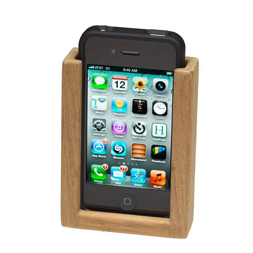 Whitecap Teak iPhone Rack – Marine Electrical Replacement Part
