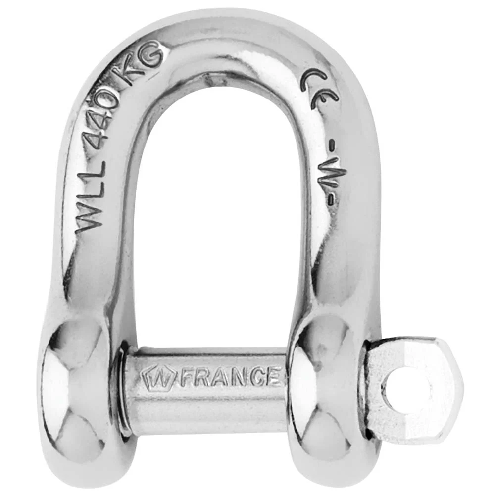 Wichard Marine Captive Pin D Shackle - Diameter 4mm - 5/32"