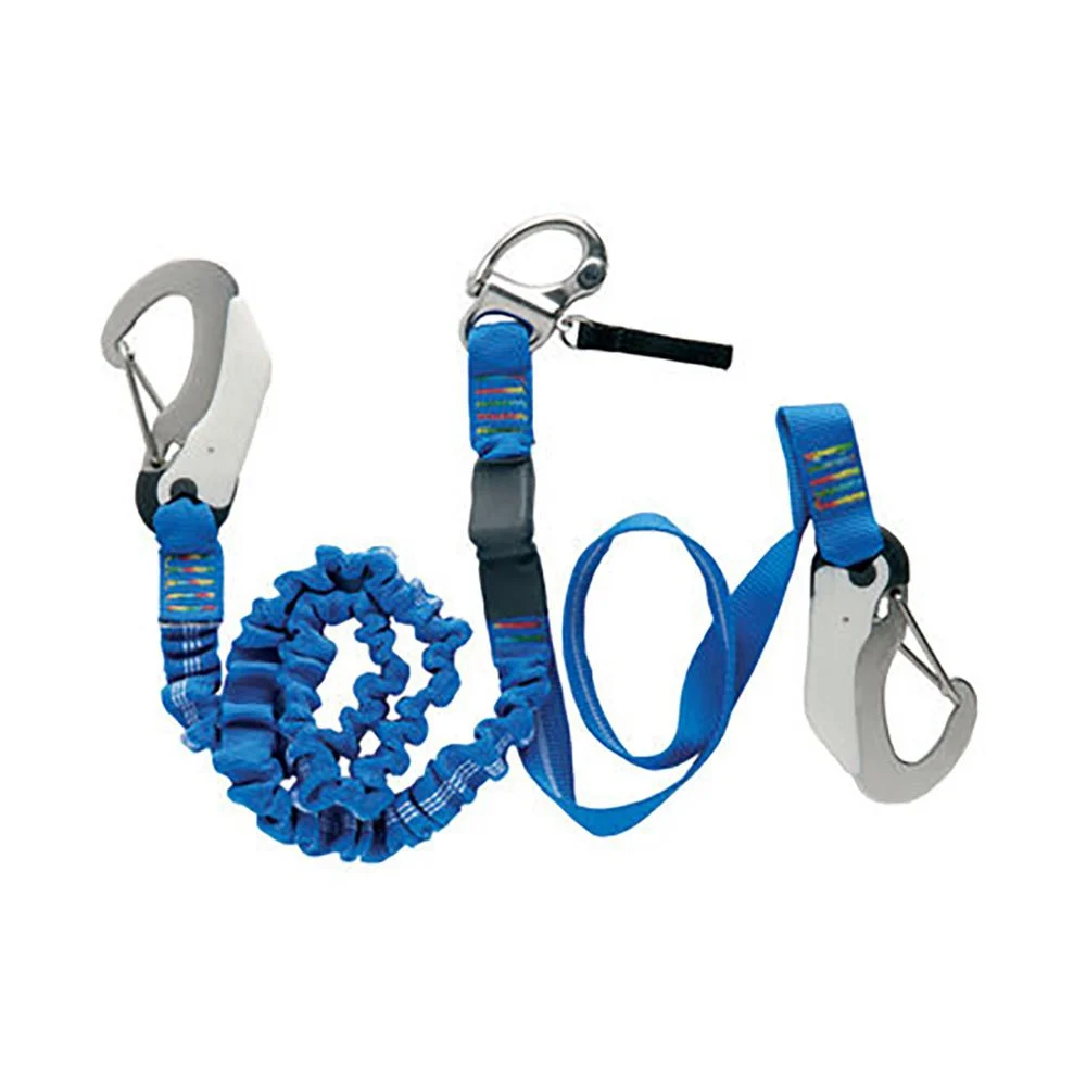 Wichard Marine Double Releasable Elastic Tether Fixed Line w/3 Hooks