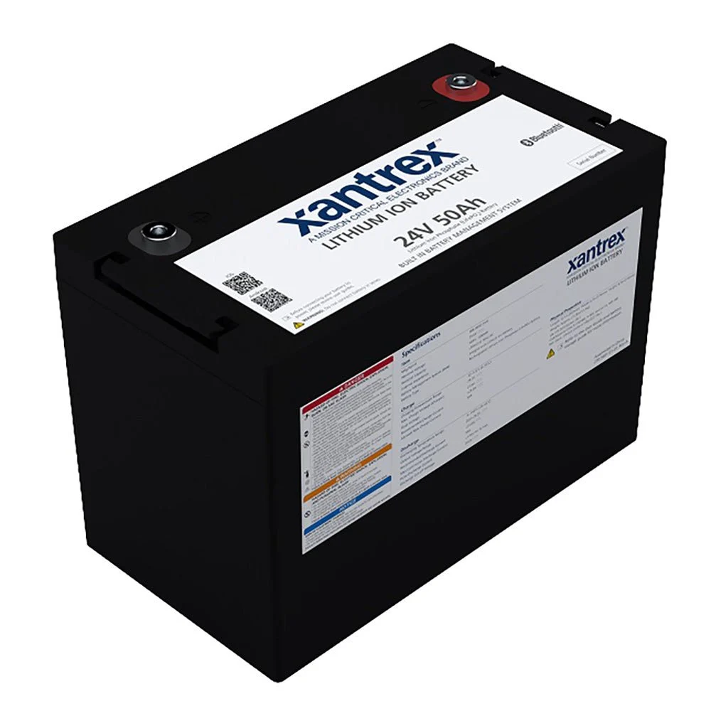 Xantrex 24V 50Ah Lithium-Ion Battery (LiFePO4) Battery – Marine Boat Replacement Part
