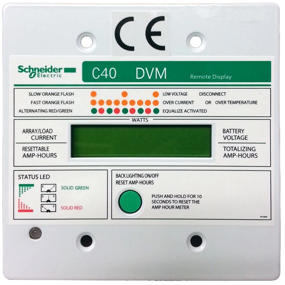 Xantrex C-Series Digital Remote w/50' Cable – Marine Electrical Replacement Part