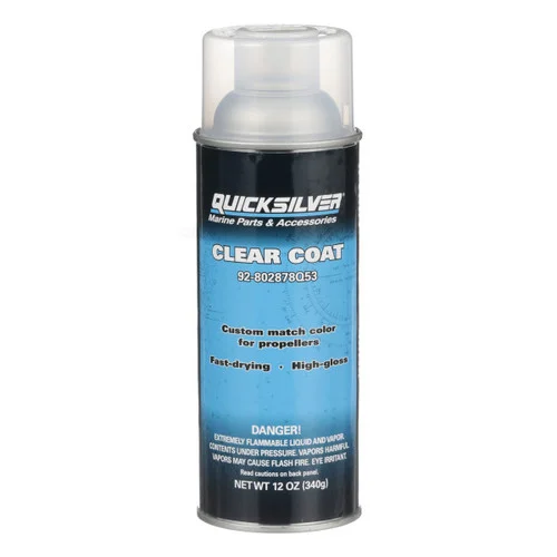 Quicksilver Clear Coat Enamel Spray Paint 92-802878Q53