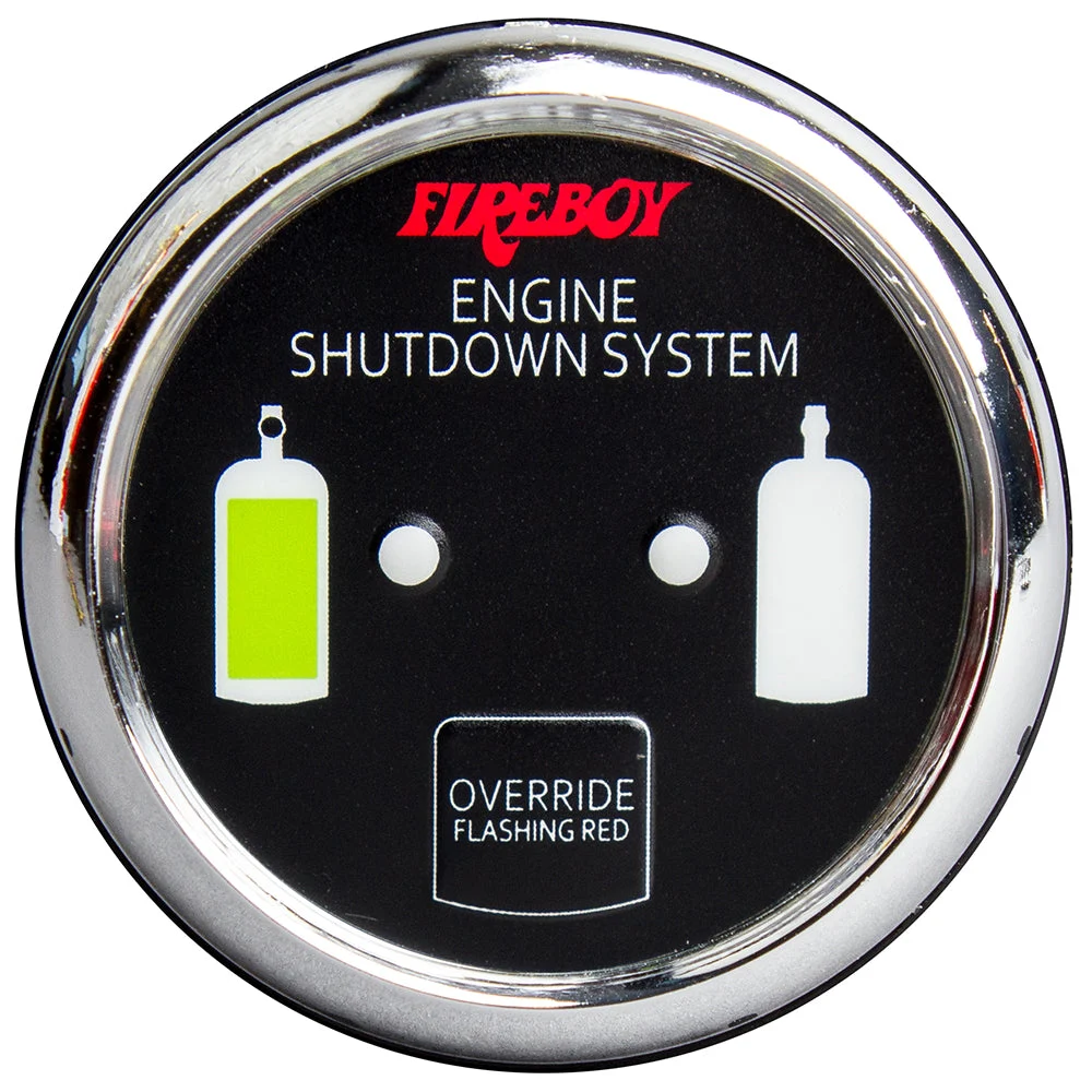 Xintex Deluxe Helm Display w/Gauge Body, LED & Color Graphics f/Engine Shutdown System - Chrome Bezel Display