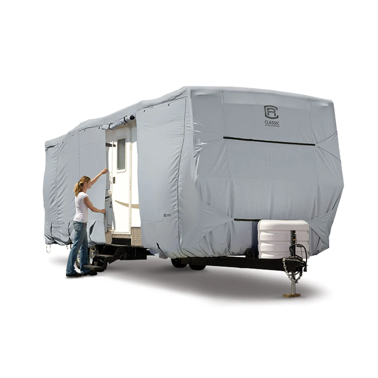 Classic Accessories 80-326 Permapro Travel Trailer Rv Cover - 35' To 38' X 124" - 80-326