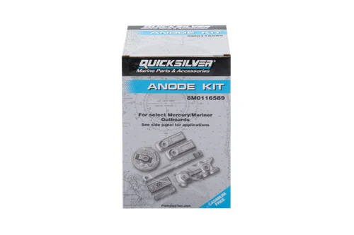 OEM Quicksilver/Mercury Anode Kit - L6 Verado 350HP - Aluminum 97-8M0116589