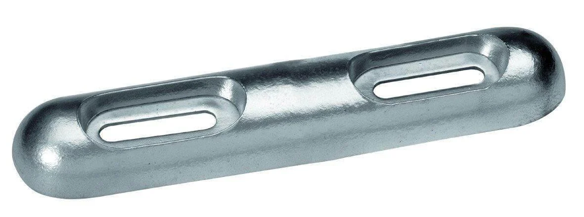Zinc anode Fairline 12.59 * 2.55 * 1.37 (Hole 6.29inch) 5.29Lb