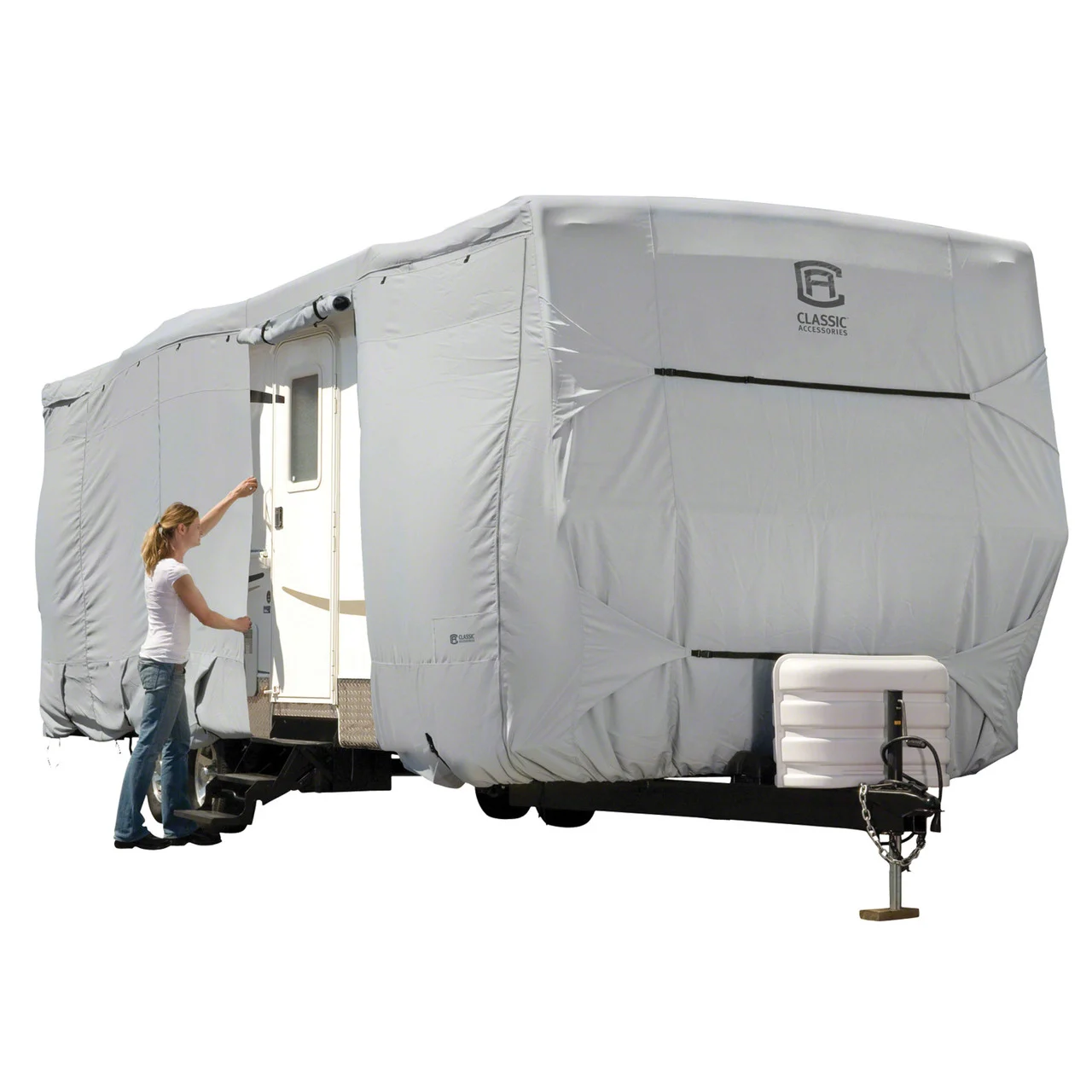 Classic Accessories 80-139-191001-00 Over Drive Permapro Travel Trailer Cover - 30' To 33' L X 118" H - 80-139